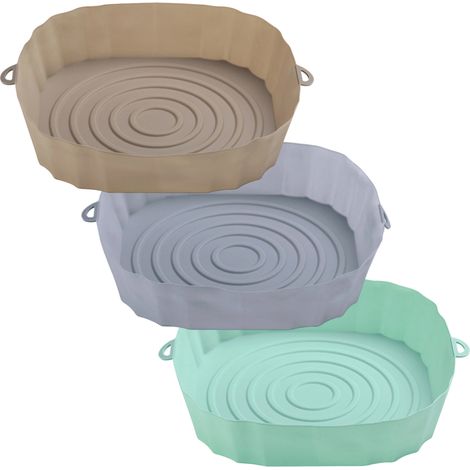 Zubehör für Heißluftfritteusen – Nicht spezifiziert – 3-teilig – Silikon – 20 cm – Hitzebeständig (1/5)