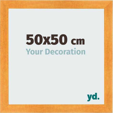yd. - Cadre photo 50x50 - Orange - MDF - Pisa (1/5)