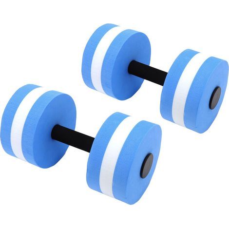 Schaumstoff-Hantel, EVA-Wasserschwimm-Fitness-Hanteln, Übungsstangen für Schwimmbad-Fitness, Yoga, Sportübungen (Blau) (1/5)