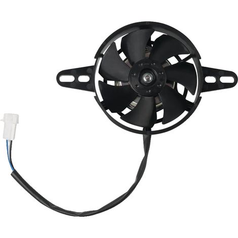Ventilador de refrigeración del radiador, flujo de aire eficiente, compatibilidad universal, negro. (1/2)