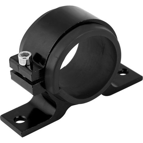 Support de montage de pompe à carburant de voiture en alliage d'aluminium 50mm, support de pince de filtre unique noir (1/5)