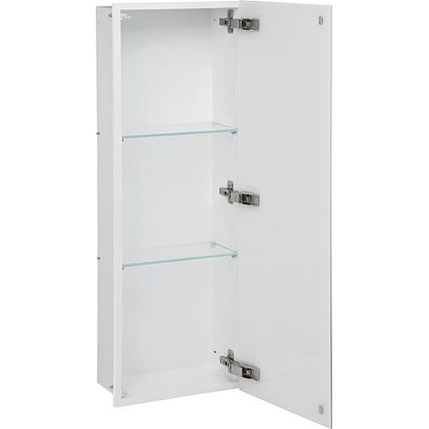 Niche murale, 1 porte blanche verre 3 casiers, profondeur 150 mm lxh : 323x925 mm (1/5)