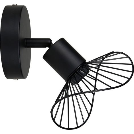 Applique spot orientable Capeline noir (1/4)