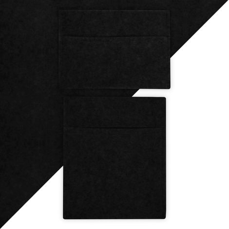 Fodera per furgoni e 2 sacchetti portaoggetti Rivestimento Nero 2m Largo 11m2 Copertura Interni Auto Camper Furgoni Campervan Conversione Tasca Portaoggetti 2 Dimensioni