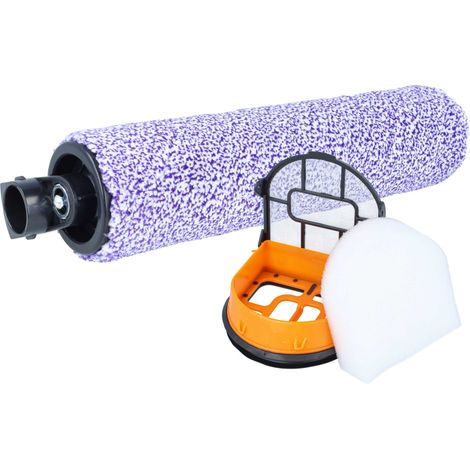 vhbw Set de 2 accesorios reemplaza Shark WDB1F2 para aspiradora - Rodillo de cepillo, filtro (1/5)