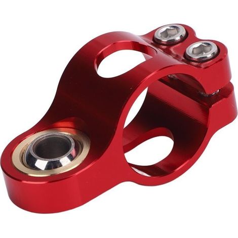 Support de fourche d'amortisseur de moto, support de fourche d'amortisseur anodisé CNC, pince de montage de crémaillère de direction légère rouge (1/4)