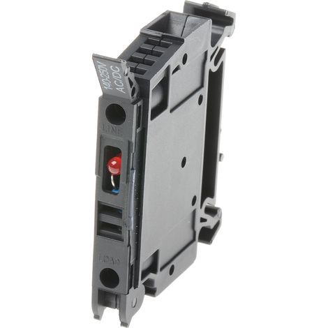 Bloc de jonction rail DIN à fusible Weidmuller W, 4mm², A visser, Noir ( Prix pour 1 )