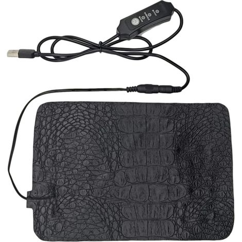 Tapis Chauffant pour Reptiles & Terrarium - Tapis Chauffant  Tapis Chauffant Reptile étanche avec 3 Niveaux Réglage De Température [25-45°] - 7,5W Coussin Chauffant pour Reptiles (PU) (1/5)