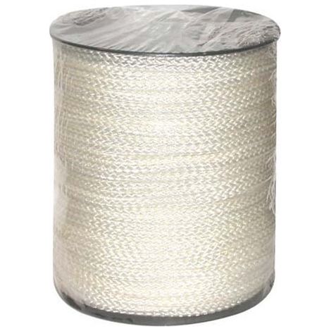 Drisse en nylon - Ø5 mm - Blanc - 8 fuseaux - Résiste aux U.V