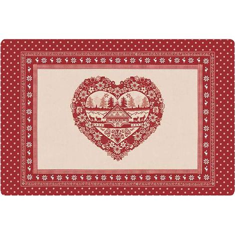 Tavola&co. Tovaglietta Americana - Cuore Country - 30x45 cm