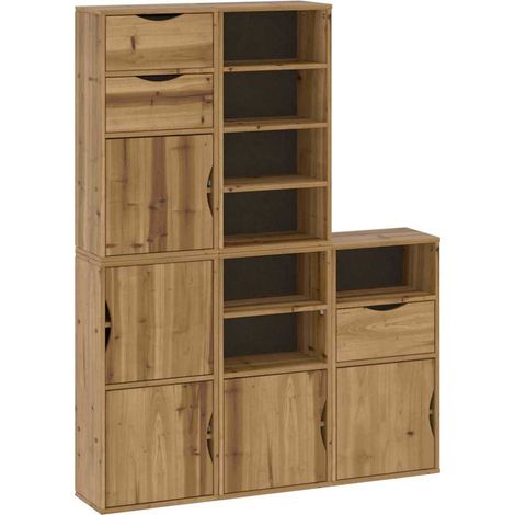 Maison Exclusive - Armadietti Laterali 5 pz ODDA 40x24x79 cm Legno Massello Pino (1/5)