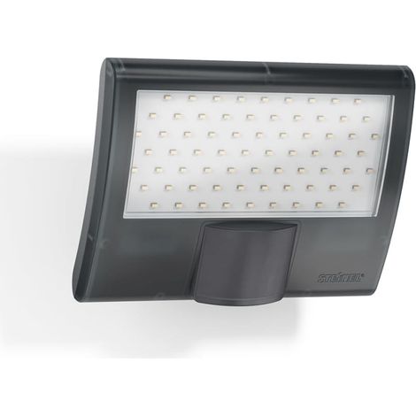 Steinel Projecteur LED XLED Home Anthracite 10.5W 690lm - 830 Blanc Chaud | IP44 - Capteur de mouvement - Symétrique