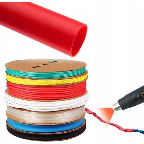 Gaine Thermorétractable - 80 mm - Rapport 2:1 - Isolation Electrique - UV Résistant - 1 m (1/4)