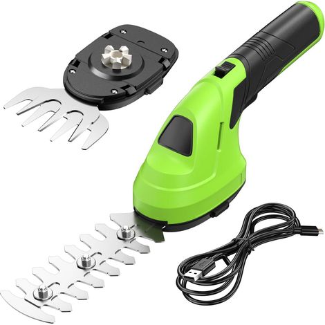 Cisaille à Gazon Mini Taille Haie sans Fil avec Batterie 2 Lames CÂBLE USB-C Sculpte-Haies et Taille (1/5)