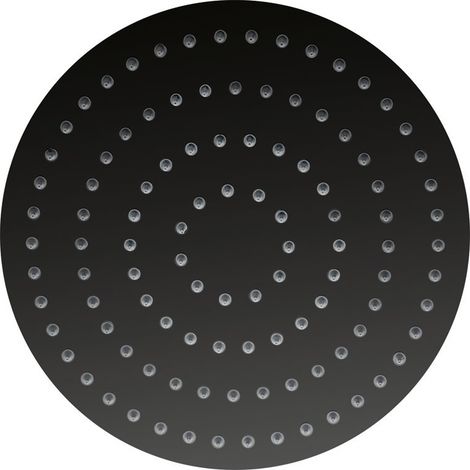 Stilform Luxus Edelstahl Regendusche Rund in 30 cm ULTRAFLACH in Schwarz Matt (1/3)