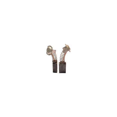 Juego de 2 carbones adaptables para Hitachi. Dimensiones: 7 x 11 x 17 mm.