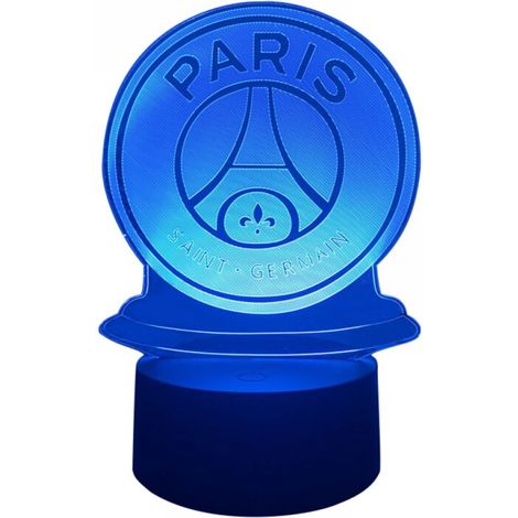Veilleuse LED 3D illusion PSG – Lampe de bureau en acrylique 5mm – 7 couleurs – Fonctionnement USB ou piles AA - CLUB 3 D