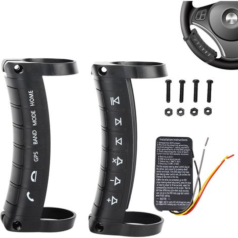 Universelle drahtlose Lenkradfernbedienung – kompatibel mit Auto-DVD-/Radio-/Navigationssystemen, Plug-&-Play-Fernbedienungstaste (1/5)
