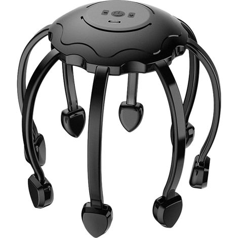 Masseur de tête électrique en forme de pieuvre, masseur de cuir chevelu, massage à 360 degrés, masseur de tête à 8 griffes, portable, sans fil, pour la relaxation (1/5)