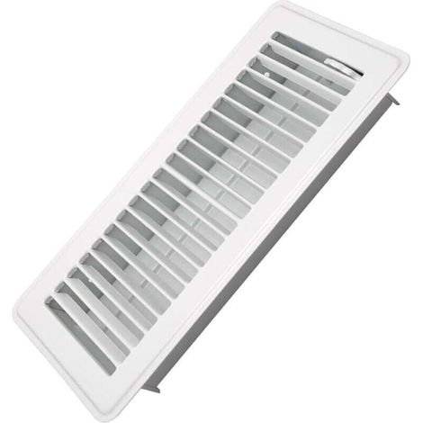 Bocchetta di ventilazione da 4" x 10" - Bocchette di ventilazione per pavimenti in acciaio calpestabile per impieghi gravosi - Leva di alimentazione dell'aria facile da regolare - Coperture per bocche