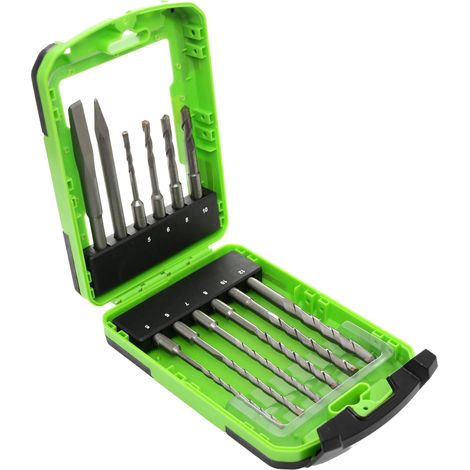 Coffret de forets et burins SDS, 12 pièces, KD988 (1/5)