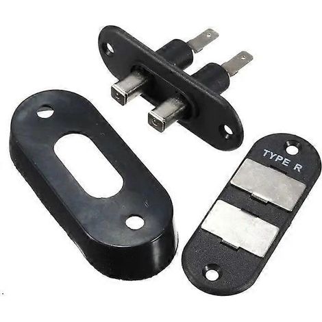 Interruptor de contacto de cerradura de puerta corredera negra, alarma para furgoneta, sistemas de cierre centralizado para coche T4 (1/5)