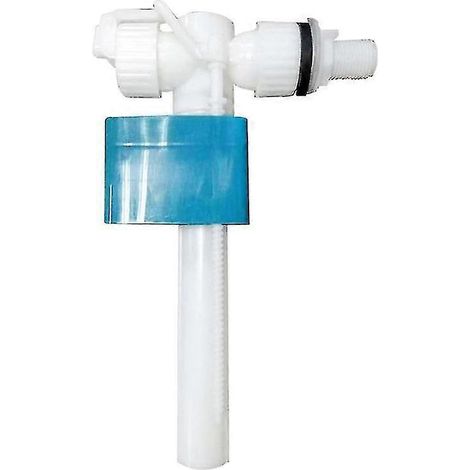Robinet d'arrivée d'eau latéral pour chasse d'eau, raccords de réservoir, vannes de remplissage à flotteur réglable G1/2 (1/5)