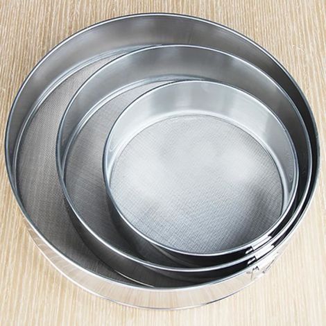 Tamis À Farine - Acier Inoxydable 304 - Maille Ultra-Fine 60 - Diamètre 15 cm - 1 Pièce (1/4)