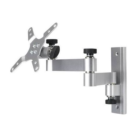 SpeaKa Professional SP-6514852 1 parte Supporto a muro per monitor 33,0 cm (13) - 76,2 cm (30) Argento Inclinabile, G (1/4)