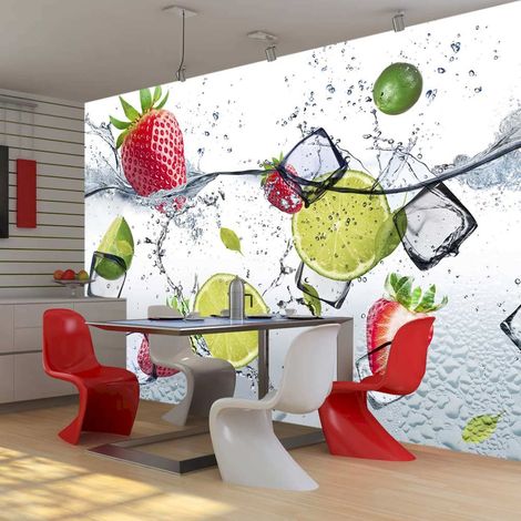 Papier peint adhésif Cocktail plein de fruits - 245 x 175 cm