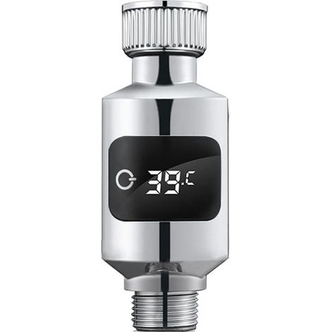 Thermomètre à eau de douche avec capteur sensible et affichage LED numérique, capteur de température du robinet d'eau sensible pour salle de bain
