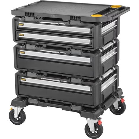 Dewalt – Chariot de rangement multifonctionnel Toughsystem DXL – Servante roulante avec 5 modules – Capacité de rangement optimisée – Résistant aux intempéries (1/6)