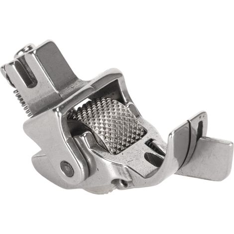 Pied presseur à roue métallique, pied presseur portable à roue de torsion en acier inoxydable, adapté aux rideaux, canapés et velours.