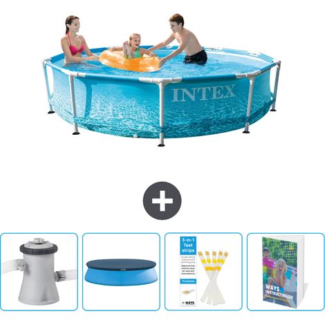 Intex Piscina con struttura Rotonda - 305x76 cm - 7-pezzi SCB113 (1/5)