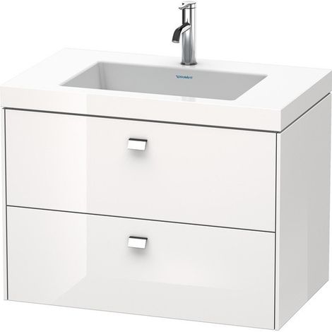 Meuble sous-vasque BRIOSO 613x800x480mm WT Vero Air Gri ch sans trou de robinetterie