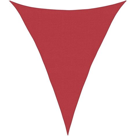 Vela Parasole Telo Ombra Parasole a Vela 160 g/m² Rossa 4x5x5 m in HDPE (1/4)