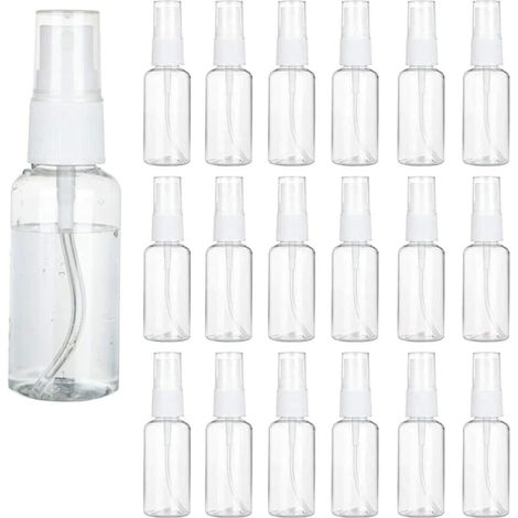 Lot de 20 Mini Flacons Vaporisateurs 30 ml Plastique, Vides, Parfum et Cosmétiques, Voyage, Rechargeable,... (1/5)