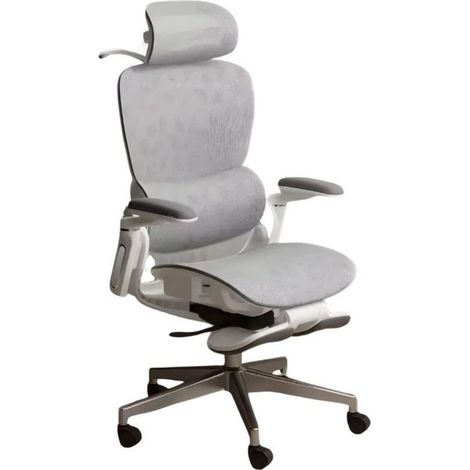 Powerbasic Silla de Oficina Ergonómica Elvas Gris (1/2)