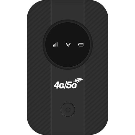 Globaler tragbarer 4G-WLAN-Router im Taschenformat mit Kartensteckplatz – M5-U Black Global Edition (1/4)