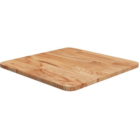 vidaXL Square Table Top Light Brown 40x40x1,5cm Treated Solid Wood Oak