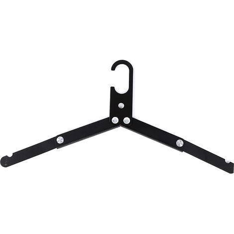Cintres de voyage pliables en alliage d'aluminium, haute résistance, pour maison, hôtel, camping et randonnée. (1/5)