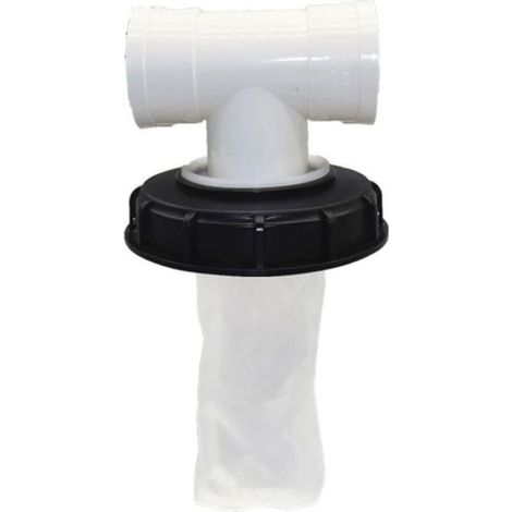 1 Couvercle de filtre avec sac filtrant, plastique résistant acides alcalis, compatible DN150 DN225, pour IBC tonneau (1/2)