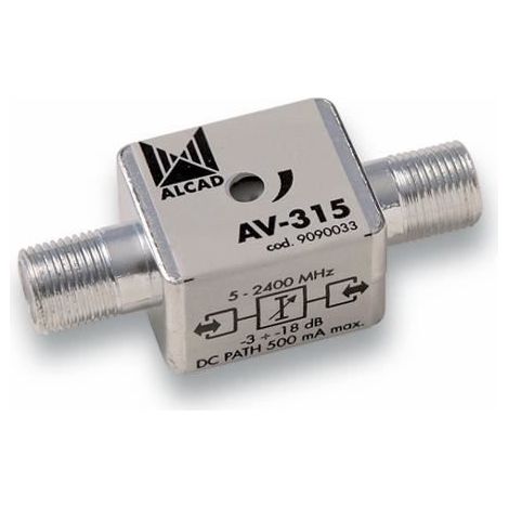 Atenuador de señal Alcad av-315 3 a 18 dB carcasa metálica (1/3)