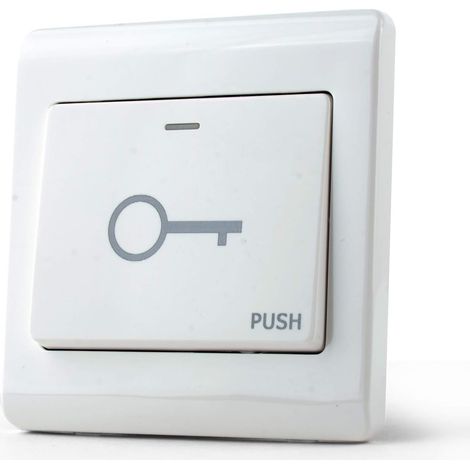 Porte Sortie Bouton-Poussoir Commutateur Porte Porte 86 86 en Plastique pour Bricolage Électrique Verrouillage Système de Sécurité De Contrôle D'accès (1/5)