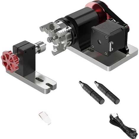 Kit modulo rotante CNC a 4 assi, rivestimento antiruggine, adatto per oggetti cilindrici, kit modulo rotante (1/5)