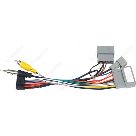 Compatible with 2014-2020 Honda City Android large screen navigation adapter cable, power cable, and audio/video modification cable. (1/4)