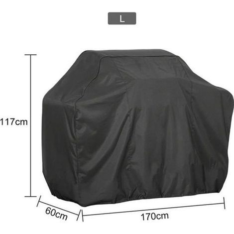 Housse de protection pour barbecue - ZEROFEEL - 170x60x117 cm - Etanche - Anti poussière - Anti pluie (1/4)
