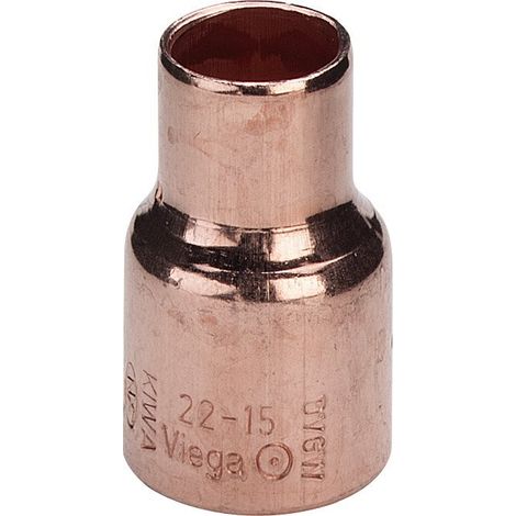 Viega Manicotto di riduzione, d1 22, d2 12 rame Modello 95240, 110758
