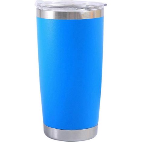 20 oz inox voiture tasse couvercle bière isotherme mug grand capacité glace tasse sky bleu (1/5)