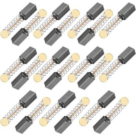 20 Pairs Carbon Brushes 5 5 13mm for Circular Saw Rotary Drill, XU, Dust Collector Motorcycle Power Tool Electric Motor Replacement Accessories - (1/4)